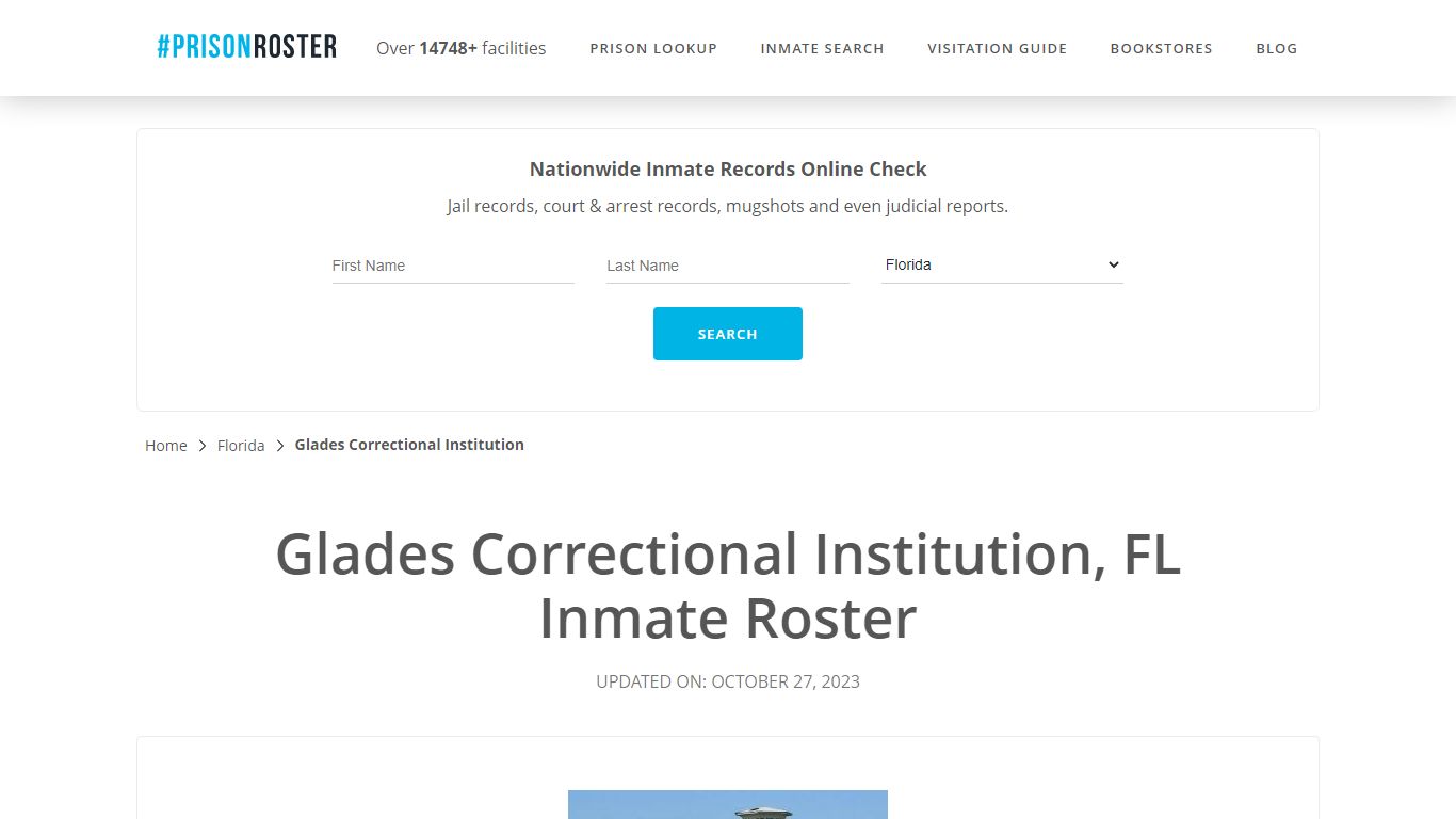 Glades Correctional Institution, FL Inmate Roster - Prisonroster
